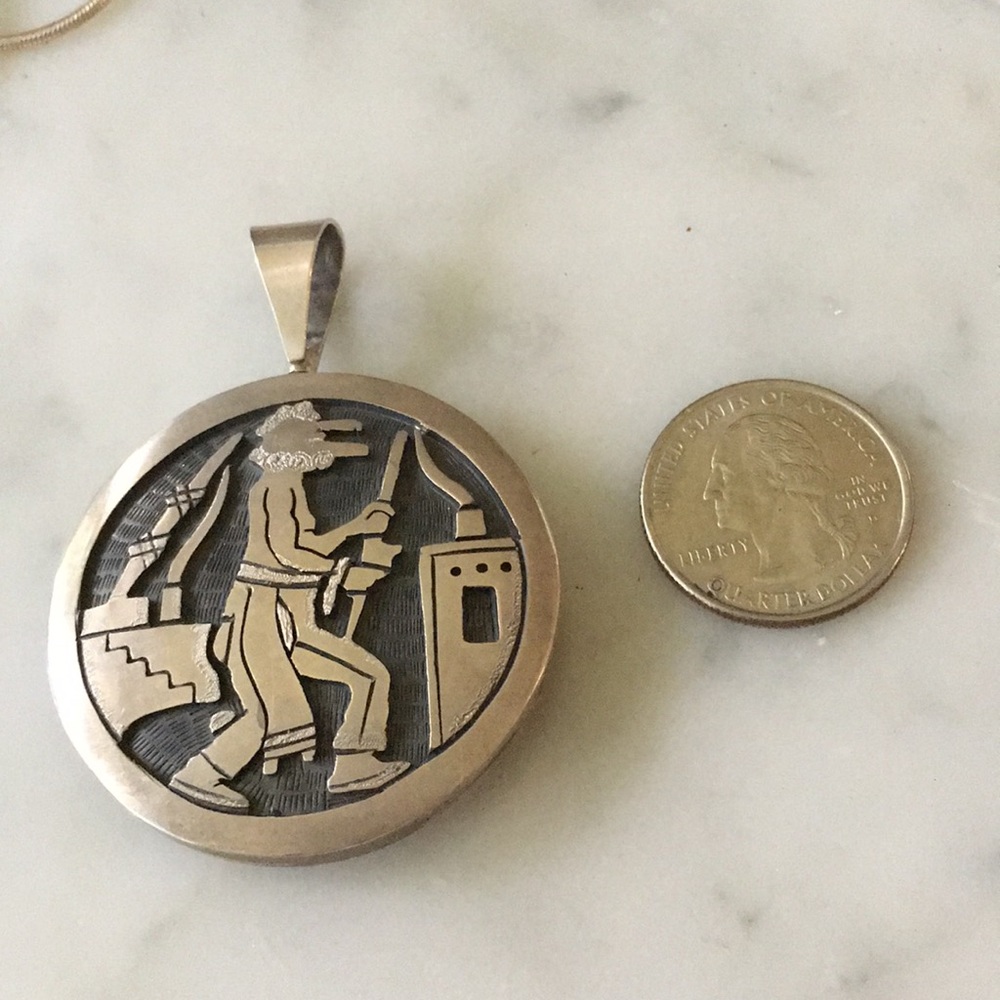 Vintage Hopi Native American Reversible Pendant - Picture 10 of 10